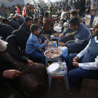 MIDEAST-GAZA-BEIT LAHIA-RAMADAN-IFTAR
