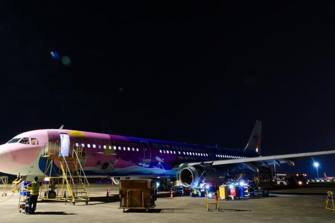 HainanOutlook | Themed plane under maintenance in preparation for 6th CICPE in S China's Hainan