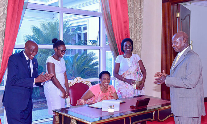 President Museveni receives credentials of 9 new envoys President Museveni receives credentials of 9 new envoys