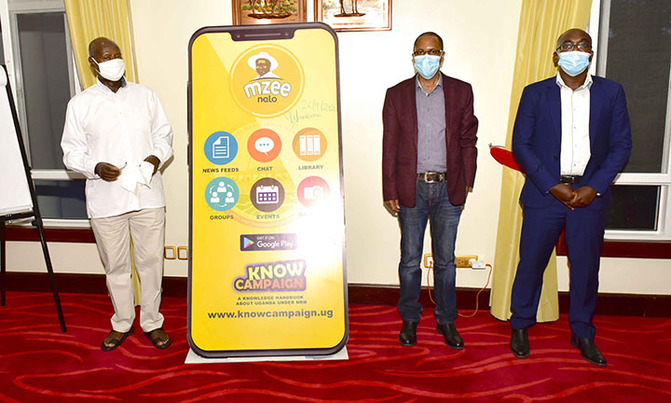 President launches NALO/NRM App developed by youth President launches NALO/NRM App developed by youth