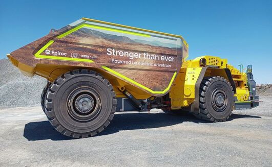 Epiroc’s Minetruck MT66 S eDrive at Gold Fields' Granny Smith Mine