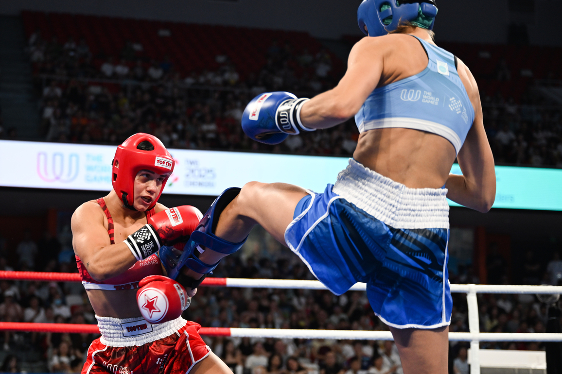 (SP)CHINA-CHENGDU-THE WORLD GAMES 2025-KICKBOXING-WOMEN'S K1 -60KG-GOLD MEDAL BOUT (CN)