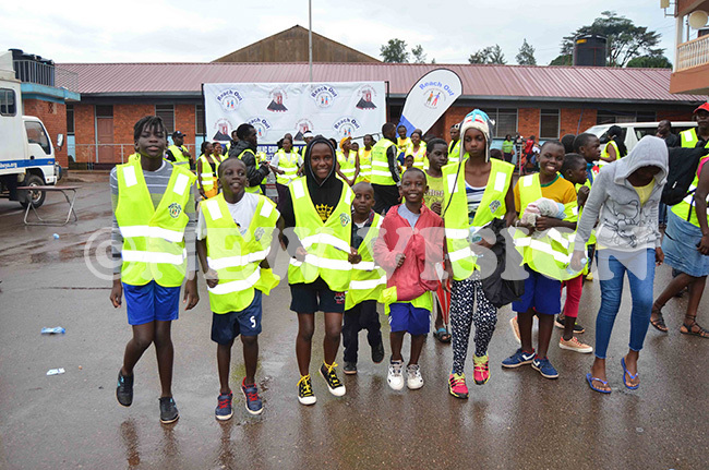  section of the charityrun participants in action after being flagged off