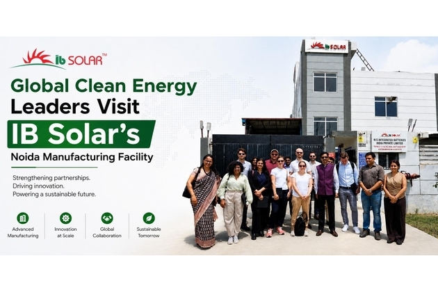 Global Clean Energy Leaders Visit IB Solar's Noida Manufacturing Facility, Witness India's Rising Solar Manufacturing Capabilities