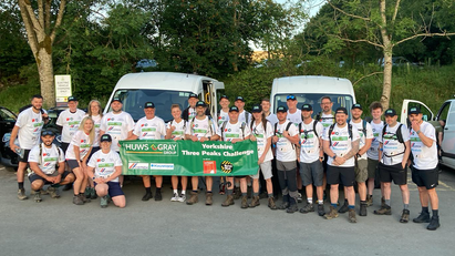 Huws Gray Group team conquers Yorkshire Three Peaks Challenge for charities