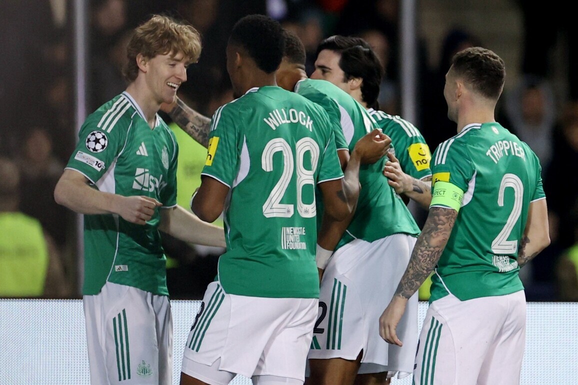 Newcastle thrash Qarabag 6-1; Leverkusen beat Olympiacos 2-0 in UCL first legs