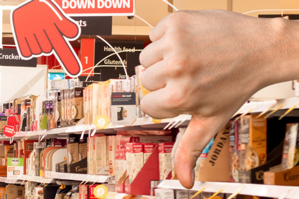 Following the news Woolworths and Coles will soon face court for allegedly misleading consumers through the “Prices Dropped” and “Down Down” campaigns, new research reveals trust in the brands is also falling down down. 