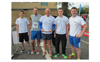 Covers team completes half marathon