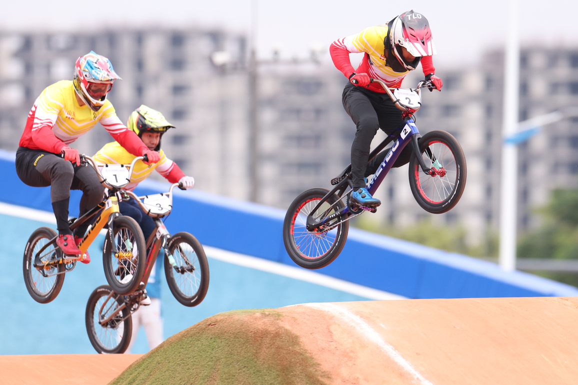 (SP)CHINA-15TH NATIONAL GAMES-CYCLING-BMX RACING-MEN-FINAL (CN)
