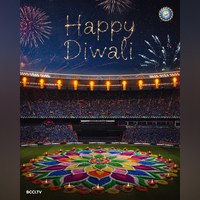 BCCI, Gautam Gambhir, VVS Laxman, and Irfan Pathan wish fans a "Happy Diwali"