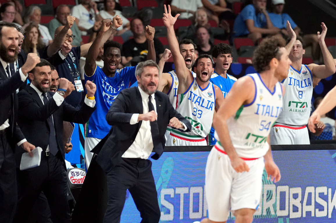 (SP)LATVIA-RIGA-BASKETBALL-FIBA-EUROBASKET-ITALY VS SLOVENIA