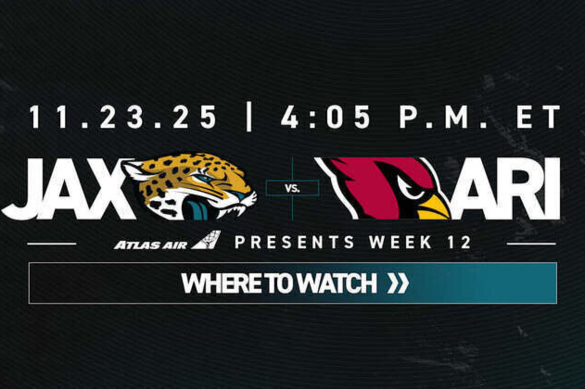 Where to Watch: Jaguars vs. Cardinals, Week 12 of 2025 NFL Season