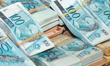 Notas de reais cédulas dinheiro