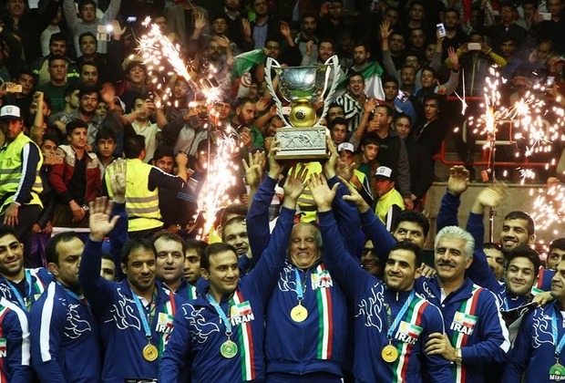 Iran's National Wrestling Team Defeats U.S. To Win Freestyle World Cup