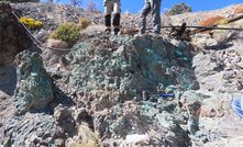 Cu oxide rich rock from the West Huntoon project