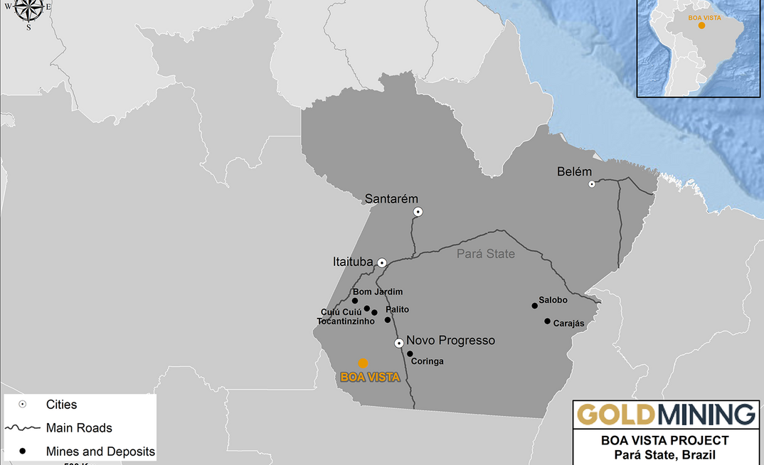 Projeto Boa Vista, da Gold Mining, no PA