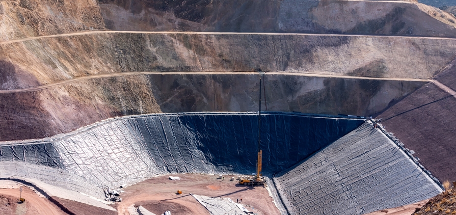 A tailings dam