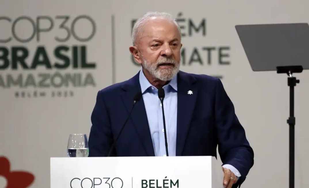 Presidente Luiz Inácio Lula da Silva (PT) em discurso na COP30, no Pará