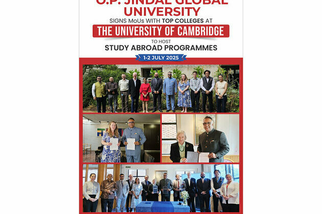 O.P. Jindal Global University Signs MoUs with Colleges at University of Cambridge for Law & Fintech Programmes