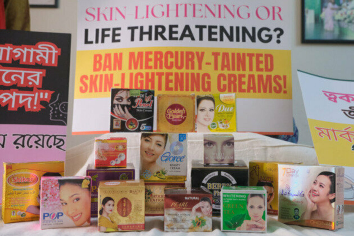 Shocking Mercury Levels Found in Popular Skin Creams Sold in Bangladesh: New Study Reveals