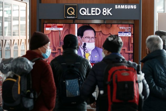 South Korea Arrests Leader of Church With Big Cluster
