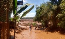 Área alagada por causa do rompimento da barragem na mina do Feijão