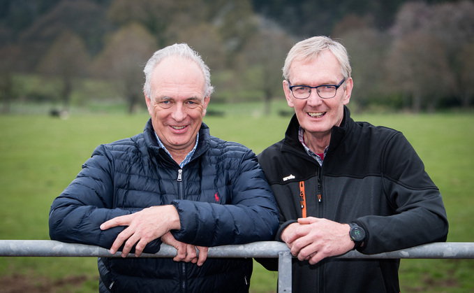 Estate owner Peter Landale (left) and Andy Williamson, farm manager.