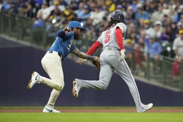 Foster Griffin, Nats stifle slumping Brewers offense