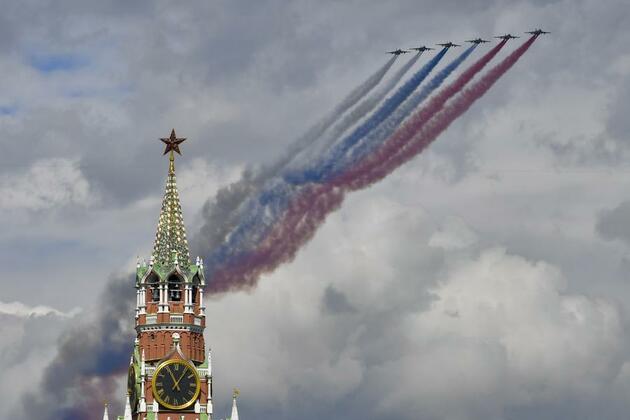 Rehearsal for Victory Day military parade held in Moscow