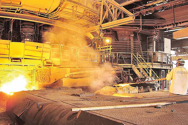 Alto-forno da usina de Ipatinga da Usiminas