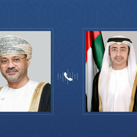 Abdullah bin Zayed holds phone call with Sultanate of Oman's Minister of Foreign Affairs to discuss developments of talks between Islamic Republic of Iran, United States hosted by Sultanate