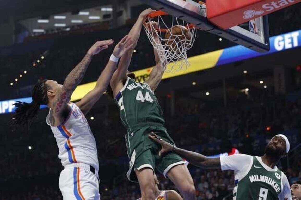 Ousmane Dieng's first double-double carries Bucks past Thunder