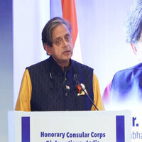 Shashi Tharoor attends Consular Day 2026; terms consular work as "indispensable"