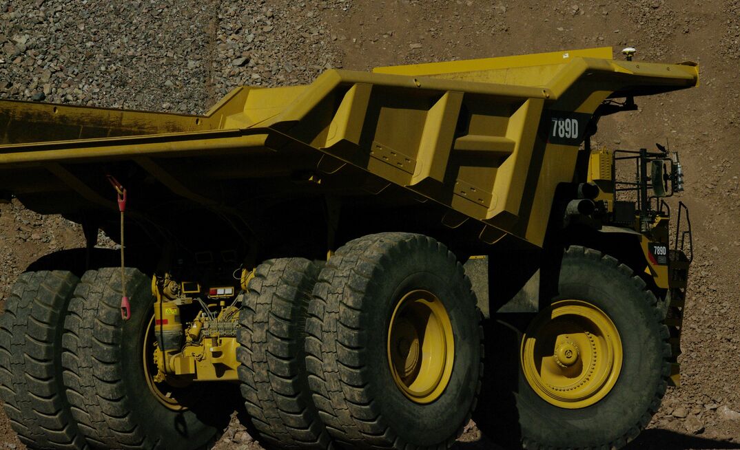 Operação de caminhão autônomo da Caterpillar