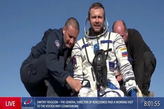 Soyuz spacecraft with first feature film crew in space return to Earth: Roscosmos