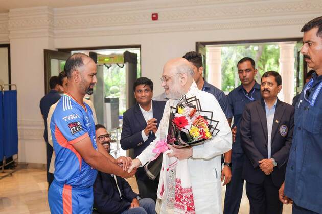"Efforts and determination inspire youth": Amit Shah meets Indian Mixed Disability cricket team after England series triumph
