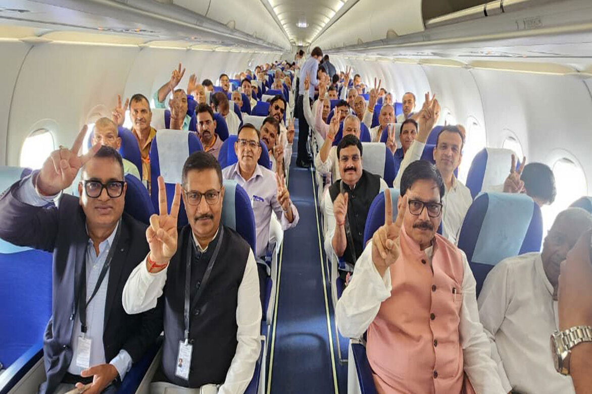First commercial flight from Noida International Airport takes off for Lucknow