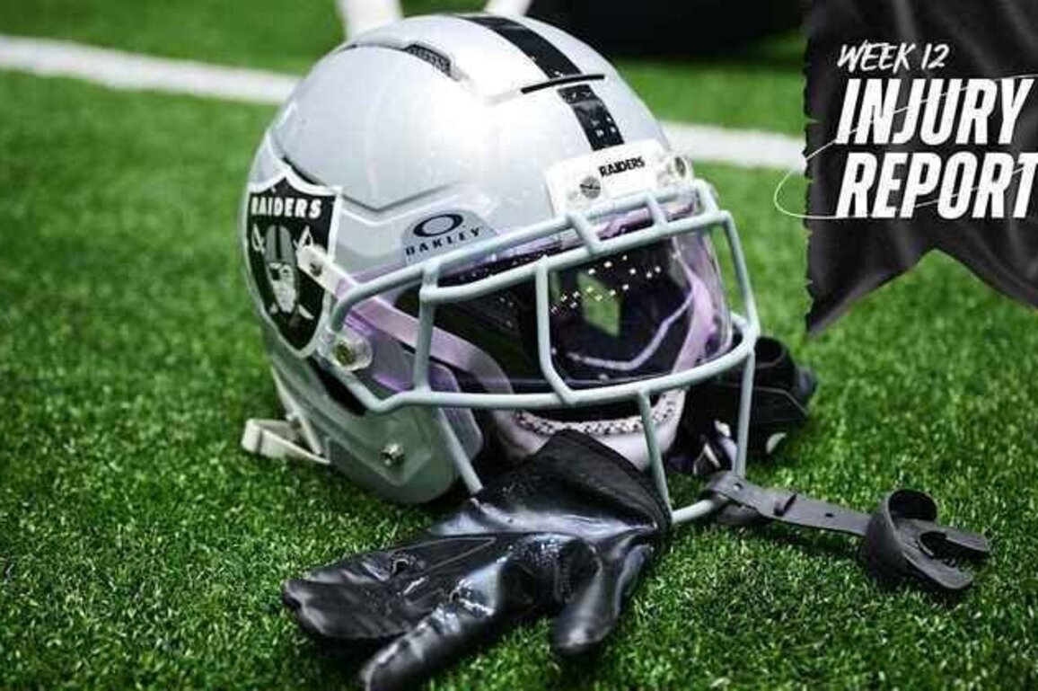 Raiders-Browns Week 12 Injury Report