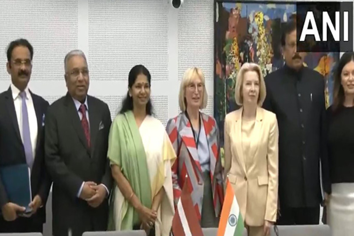 All-party delegation led by DMK MP Kanimozhi holds meeting with Latvian parliamentarians in Riga