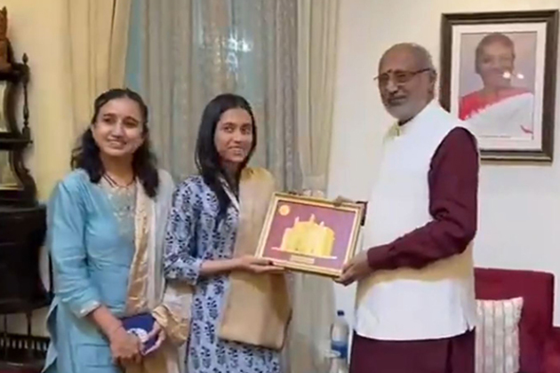 Maharashtra governor felicitates Divya Deshmukh on winning FIDE Women's Chess World Cup title