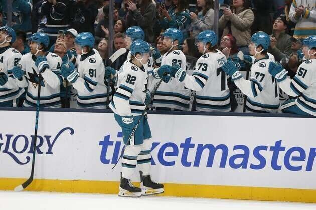 Igor Chernyshov scores late winner as Sharks edge Blue Jackets