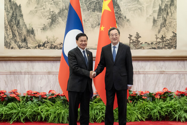 CHINA-BEIJING-DING XUEXIANG-LAO PRESIDENT-MEETING (CN)