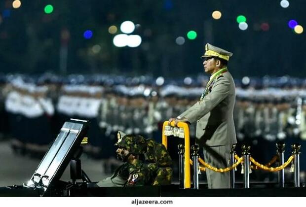 Twilight of tyranny: Myanmar's Military parade amidst sunset showdowns