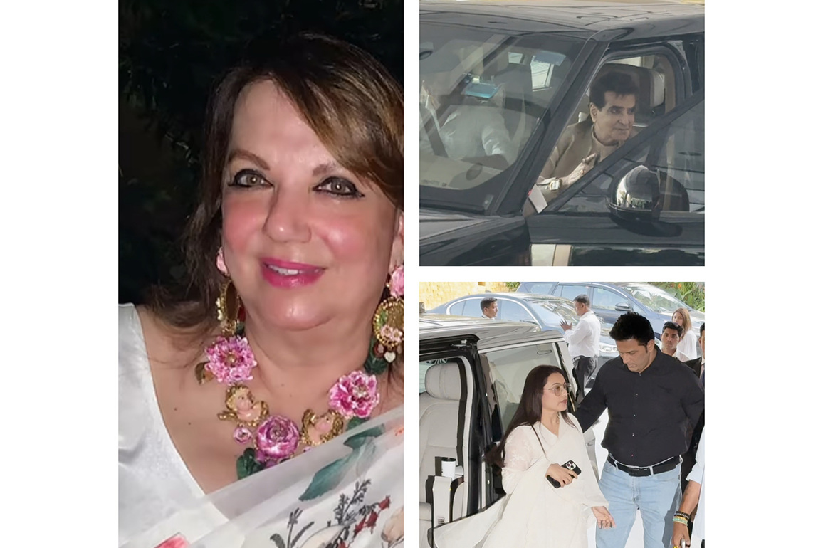 Jeetendra, Rani Mukerji, Hrithik Roshan attend prayer meet of Zarine Khan, wife of Sanjay Khan