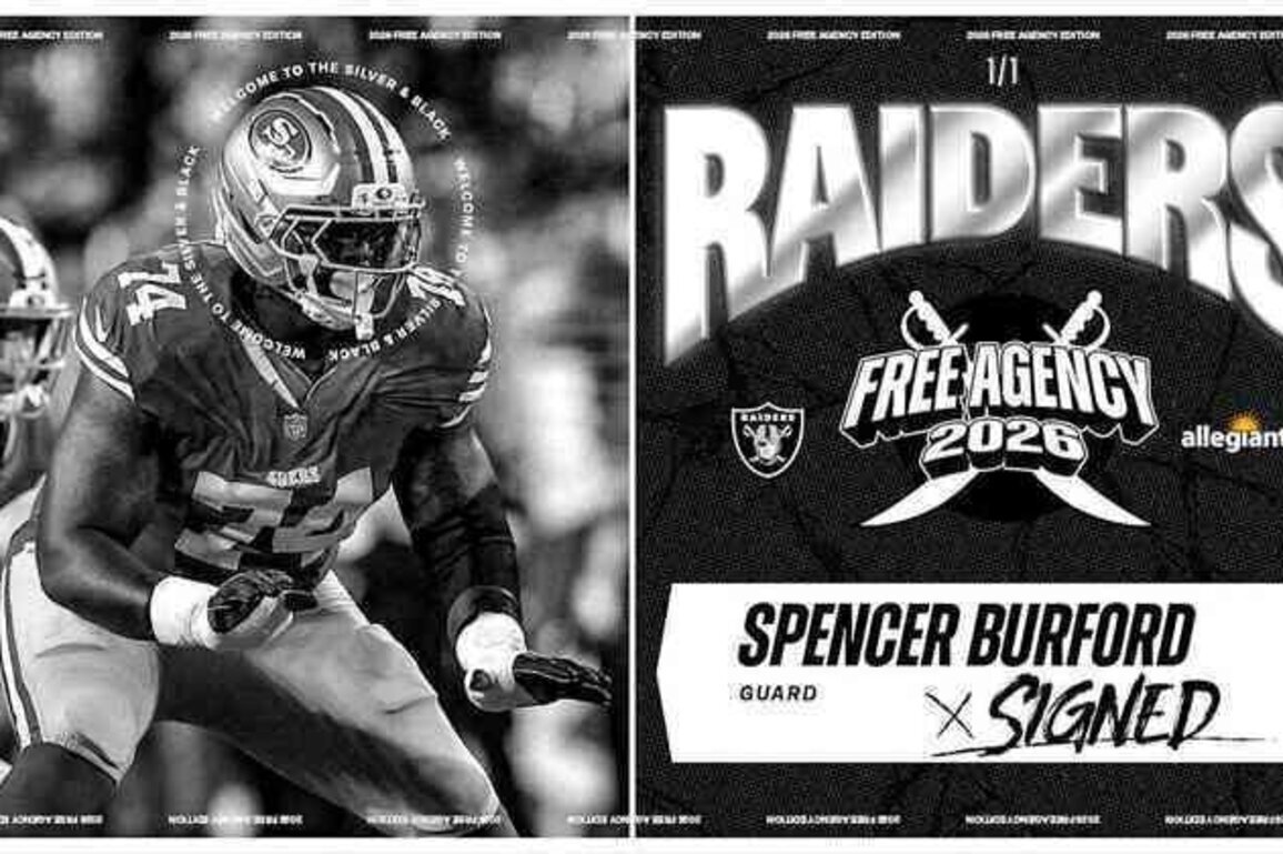 Raiders sign G Spencer Burford