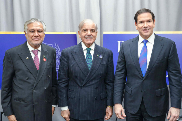 US State Secy Rubio meets Shehbaz Sharif, appreciates Pakistan for joining Board of Peace