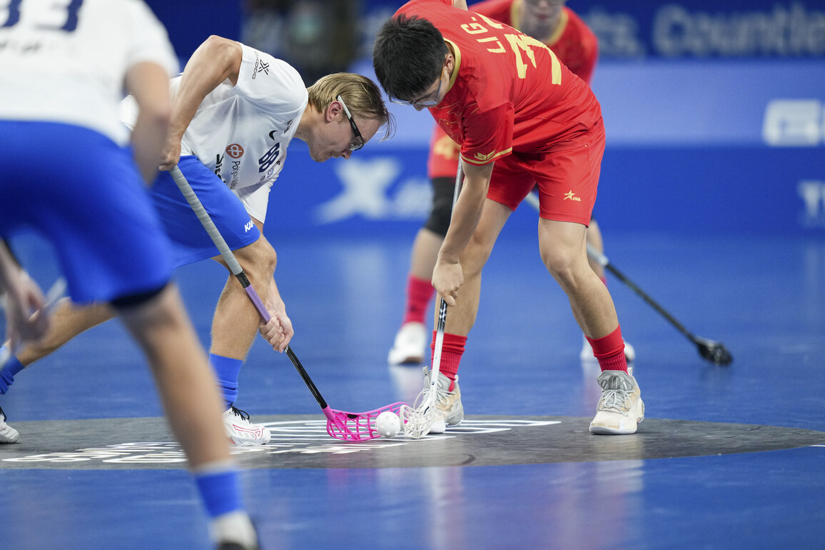 (SP)CHINA-CHENGDU-THE WORLD GAMES 2025-FLOORBALL-MEN-CHN VS FIN (CN)