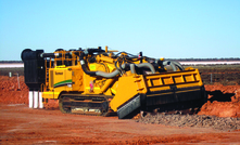 A continuous miner operating at Toro Energy's Wiluna project.