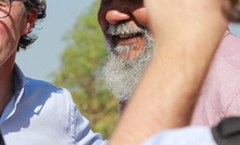 Rio Tinto boss Simon Trott in Roebourne in 2023.