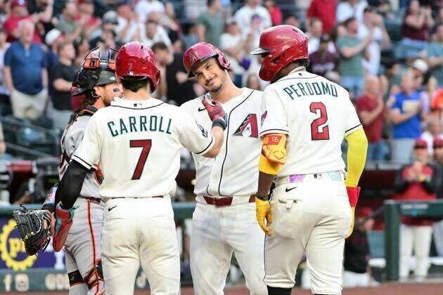 Nolan Arenado's first-inning slam sparks D-backs' blowout of Giants